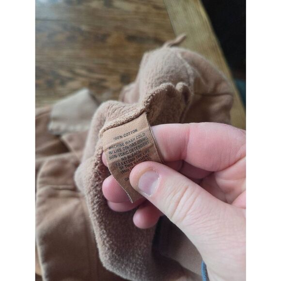 ALEX MILL crosby tan  Cotton-Fleece Half-Zip Sweatshirt sz Medium - Picture 5 of 5